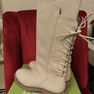 NWT Sam Edelman Ivory Leather Women's Boots